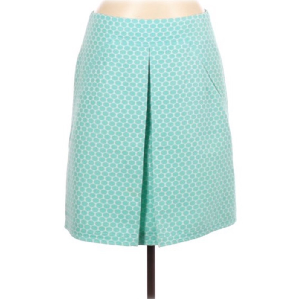 CARLISLE Teal Polkadot Plus Size Mini Skirt 14